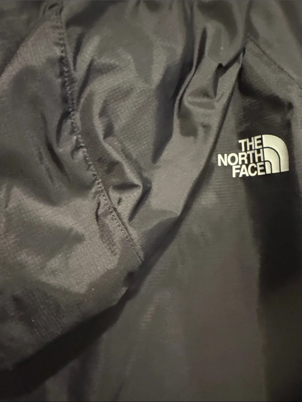 The North Face Black Hooded Windbreaker Jacket-Men’s Large